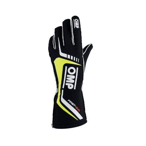 [GUANTE-OMP.F.EVO/N.A (XL)] Guantes Omp First Evo Negro/Amarillo Talle XL
