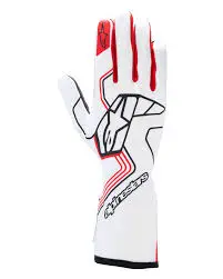 [3552024123] Guantes Alpinestars Race V4 Blanco/Rojo Talle XL