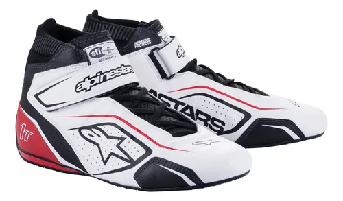 [2710022213] Botas Alpinestars Tech 1 T V3 Blanco/Rojo Talle 41